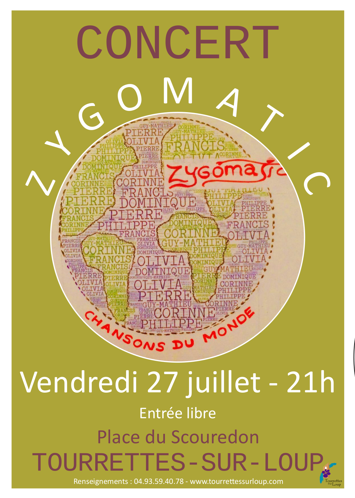 Concert avec le groupe ZYGOMATIC