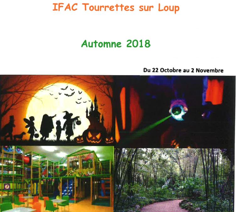 Activités Ifac - vacances de la Toussaint