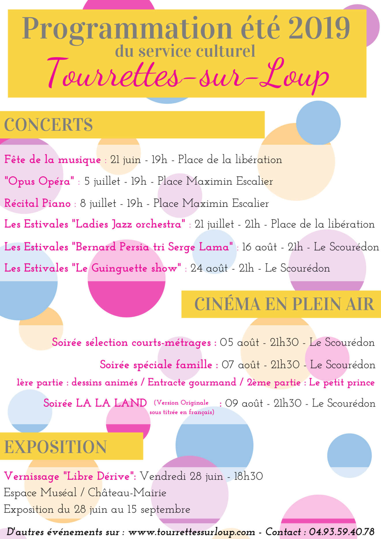2019 ETE PROGRAMME CULTUREL