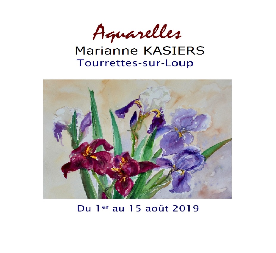 EXPO Aquarelles de Marianne Kasiers
