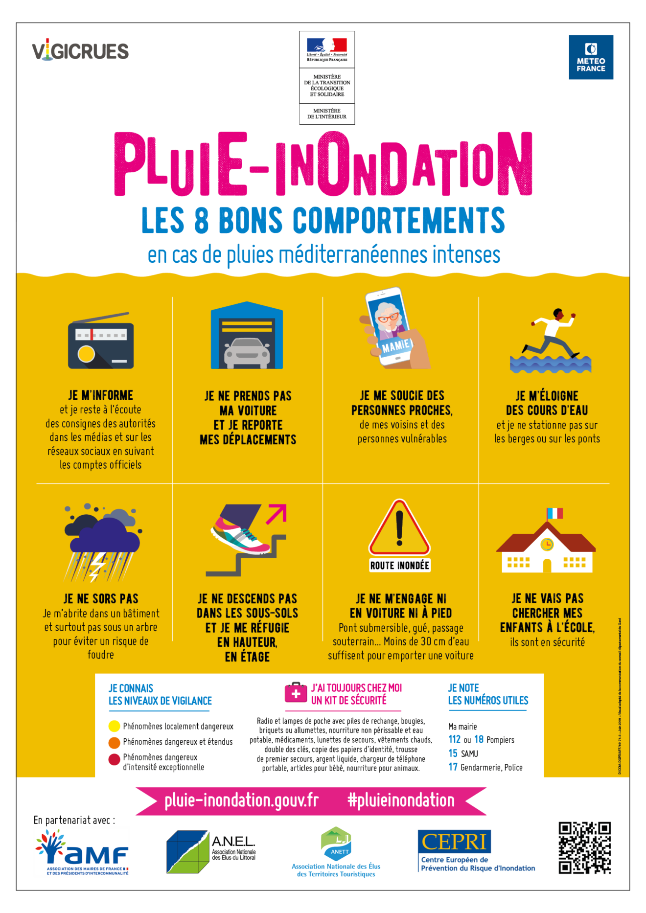 Sensibilisation Inondations 2018 Affiche
