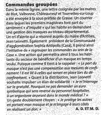 A la CASA la solidarité est toujours présente
