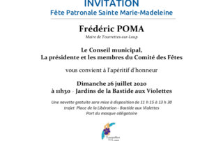 INVITATION Fête Patronale Sainte Marie-Madeleine