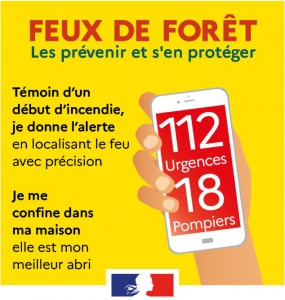 feu prevenir 112 118