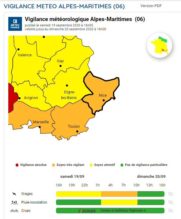 meteo 19 sept 20