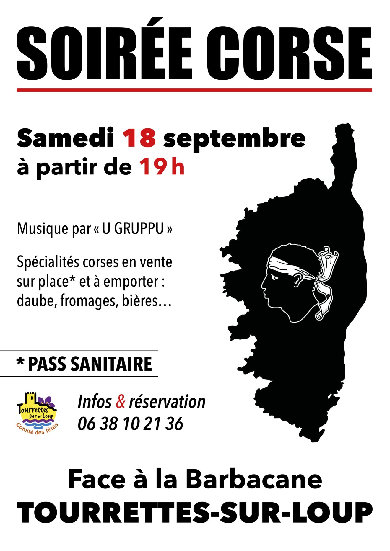 AFFICHE Soirée Corse 2021