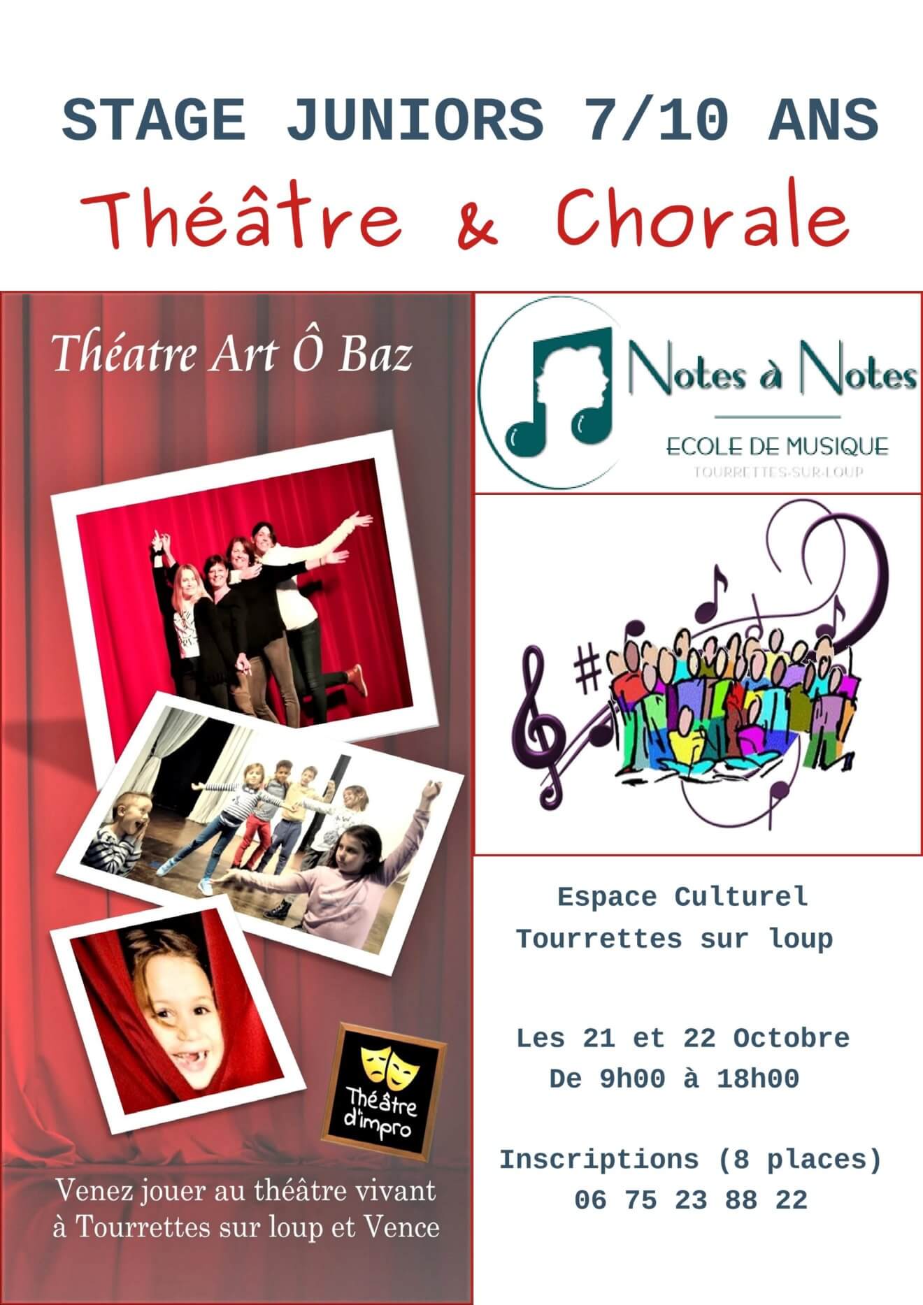 Vacances de Toussaint - stage enfants Théâtre & Chorale