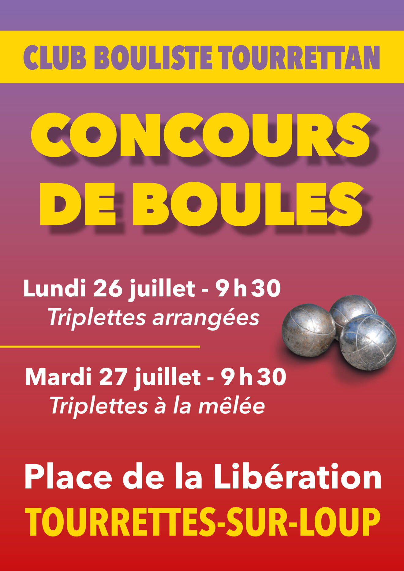 Concours 26 27 Juill Pétanque Madeleine