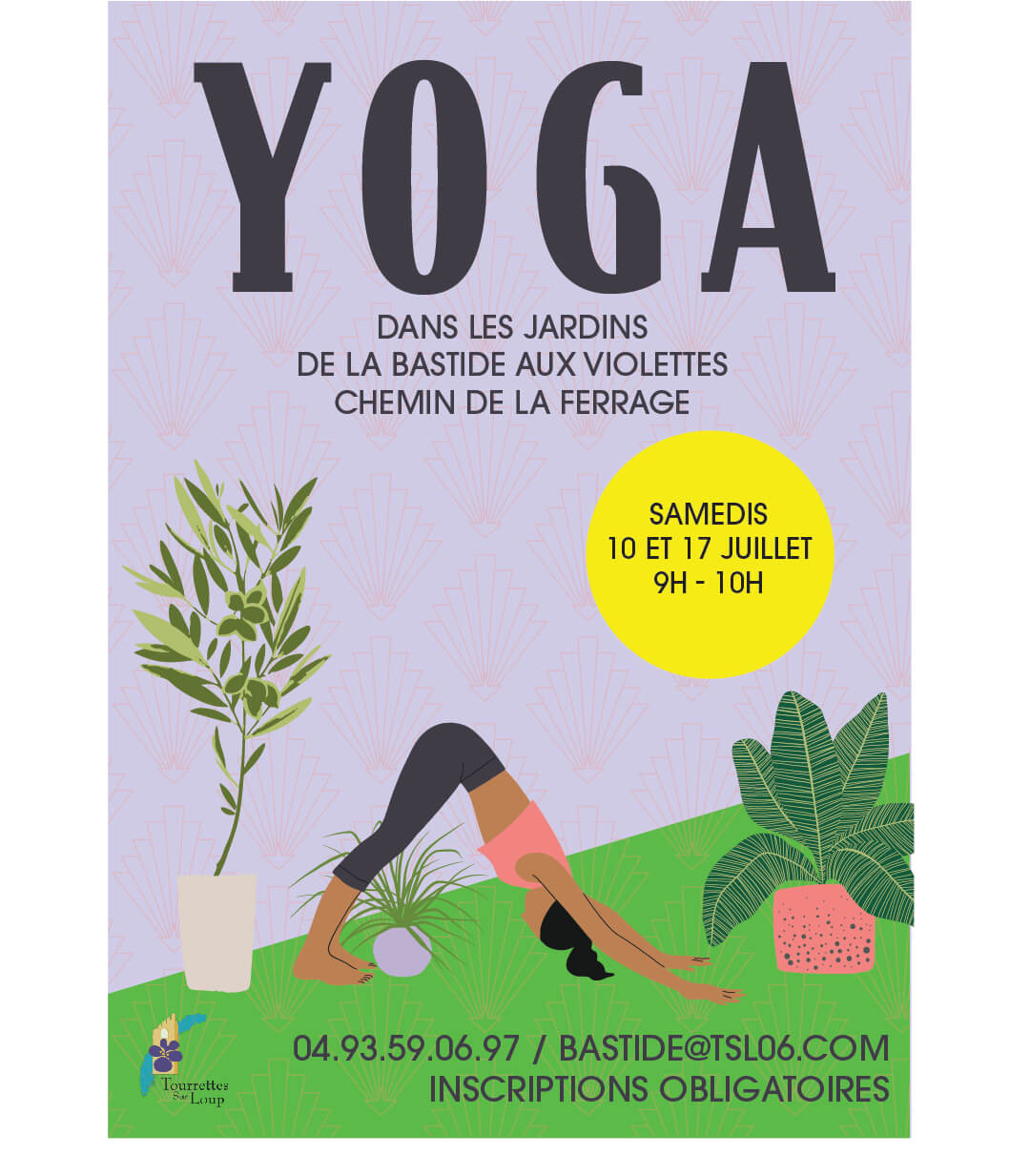 Yoga A3 Fond Violet