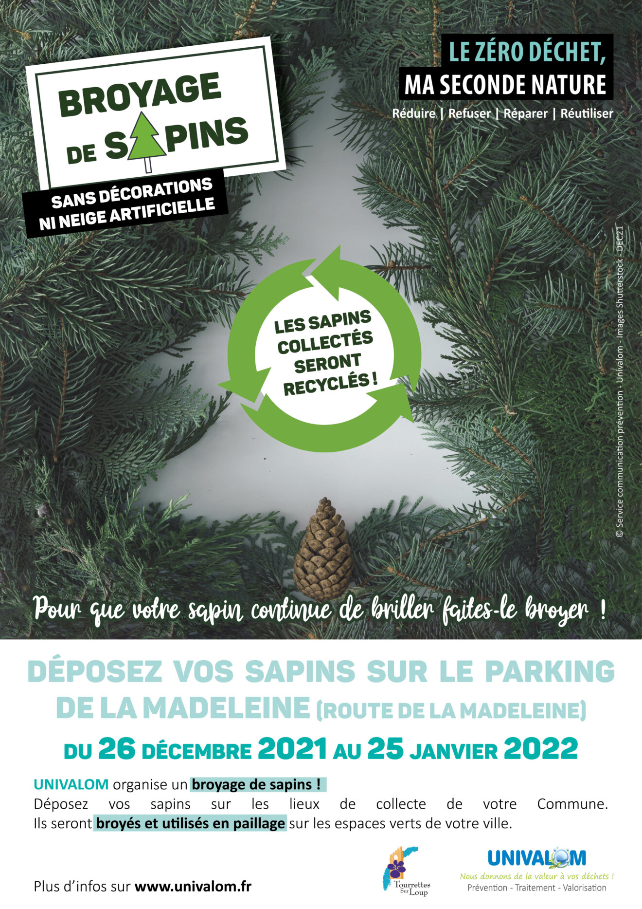 AFFICHE BROYAGE SAPIN 2022 TOURETTES