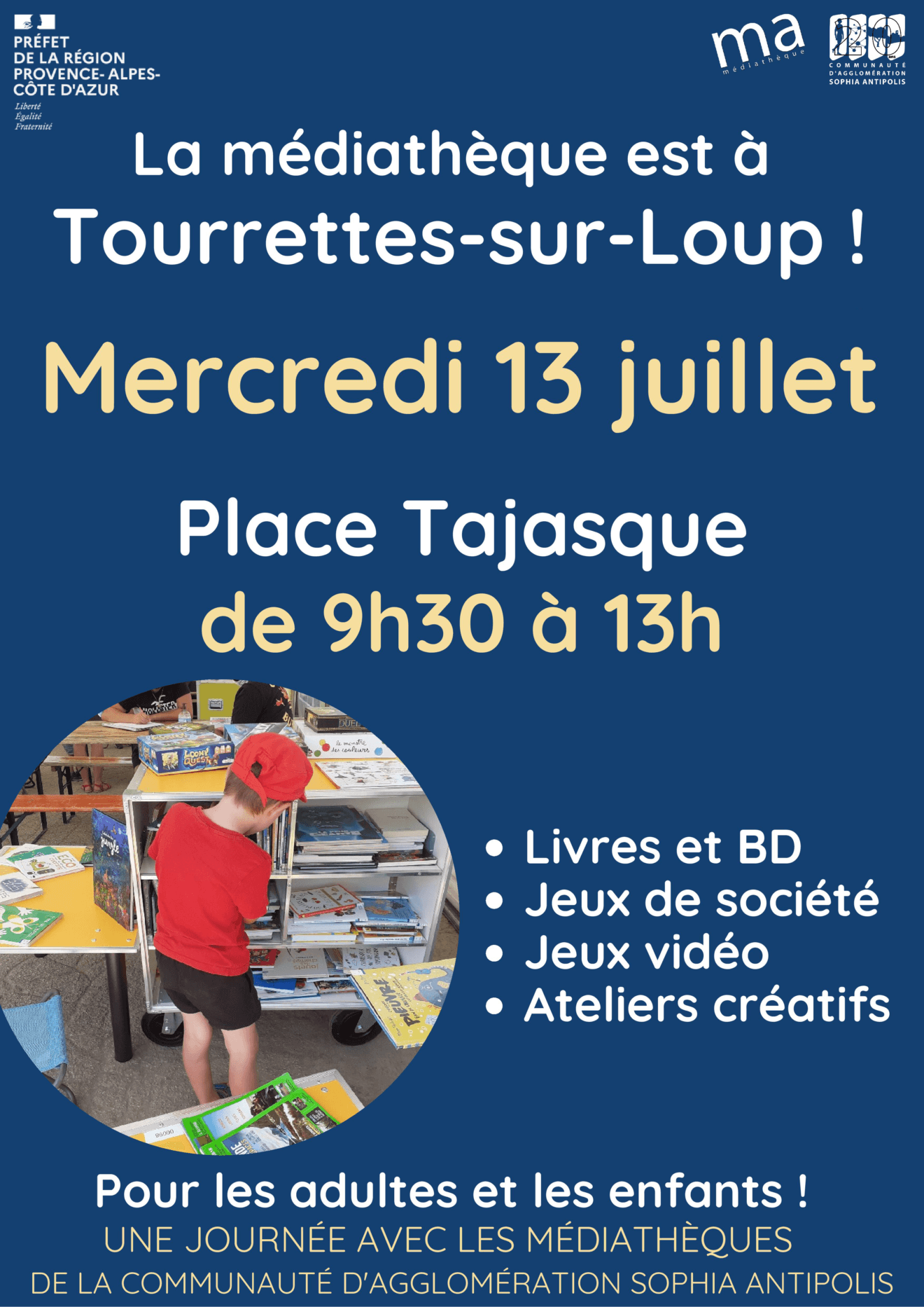 Affiche Mediatheque Juillet