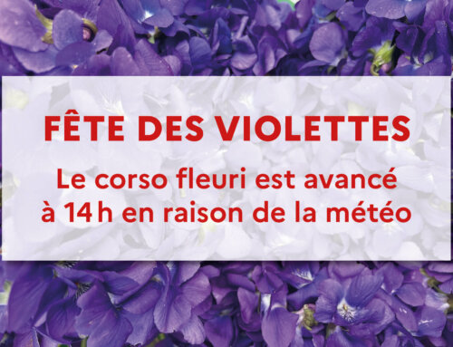 Fête des Violettes – corso fleuri avancé à 14h