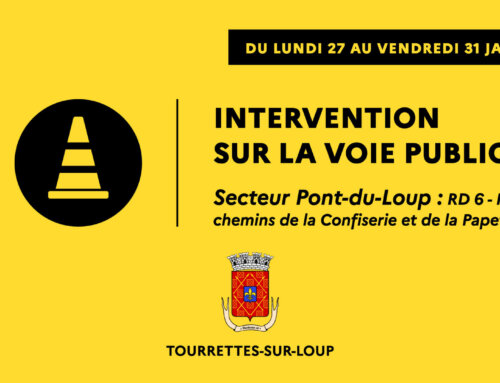 Intervention sur la voie publique – Secteur de Pont-du-Loup (du 27 au 31/01)