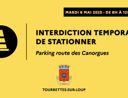 Interdiction exceptionnelle de stationner : parking route des Canorgues