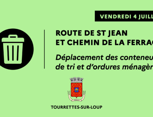 Déplacement des conteneurs – route de Saint Jean / chemin de la Ferrage