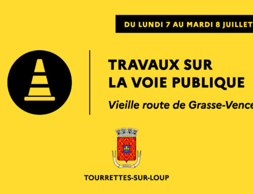 Travaux sur la voie publique – Vieille route de Grasse-Vence