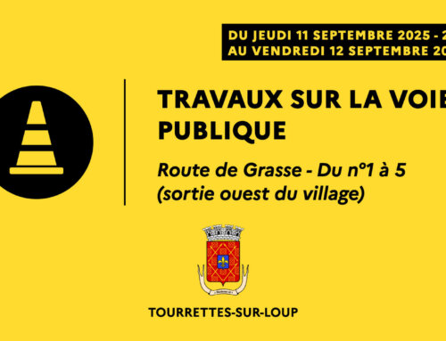 Travaux sur la voie publique – Route de Grasse