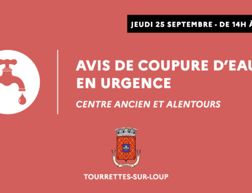 Avis de coupure d’eau en urgence (le 25/09)