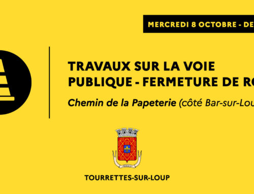 Fermeture du chemin de la Papeterie (le 08/10)