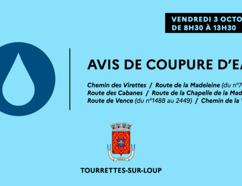 Avis de coupure d’eau – vendredi 3 octobre