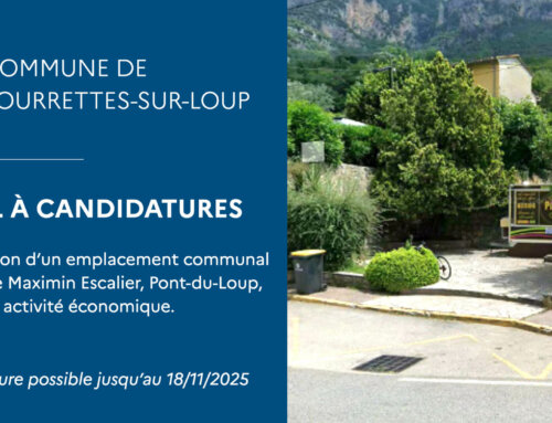Appel à candidatures pour l’exploitation d’un emplacement communal au Pont-du-Loup