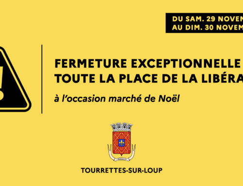 Fermeture de toute la place de la Libération (les 29 et 30/11)