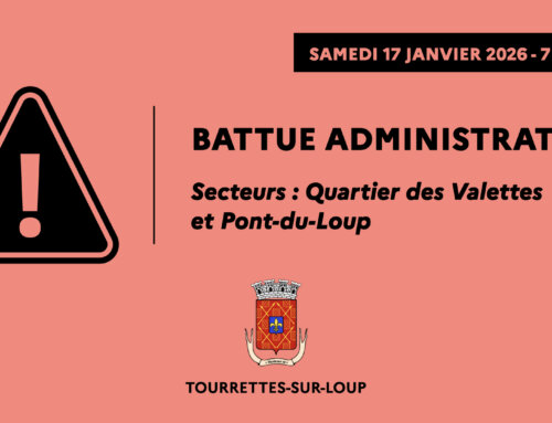 Battue administrative – secteurs Pont-du-Loup / quartier des Valettes